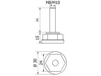 Ножка регулируемая SR 01 fi 30/M8x20