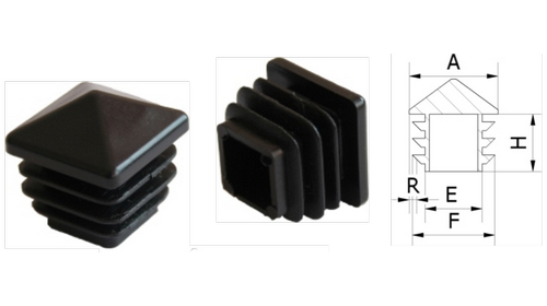 Заглушки внутренние прямоугольные